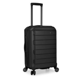 Traveler's Choice Pagosa Indestructible Hardshell Expandable Spinner Luggage, Black, Carry-on Traveler's Choice Pagosa Indestructible Hardshell Expandable Spinner Luggage, Black, Carry-on