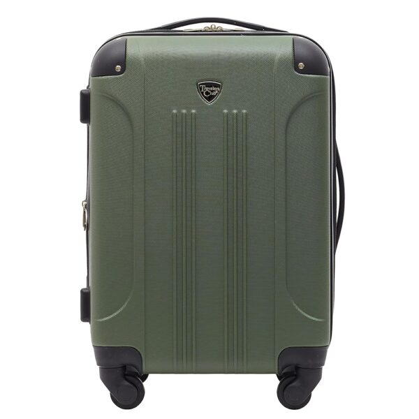 Travelers Club Chicago Hardside Expandable Spinner Luggage, Thyme Green, 20" Carry-On Travelers Club Chicago Hardside Expandable Spinner Luggage, Thyme Green, 20" Carry-On