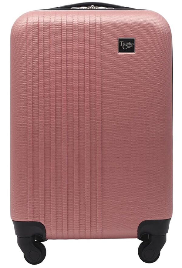 Travelers Club Cosmo Hardside Spinner Luggage, Rose Gold, Carry-On 20-Inch Travelers Club Cosmo Hardside Spinner Luggage, Rose Gold, Carry-On 20-Inch