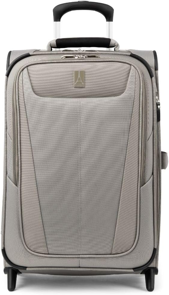 Travelpro Maxlite 5 Softside Expandable Upright 2 Wheel Carry on Luggage, Lightweight Suitcase, Men and Women, Champagne, Carry On 22-Inch Travelpro Maxlite 5 Softside Expandable Upright 2 Wheel Carry on Luggage, Lightweight Suitcase, Men and Women, Champagne, Carry On 22-Inch