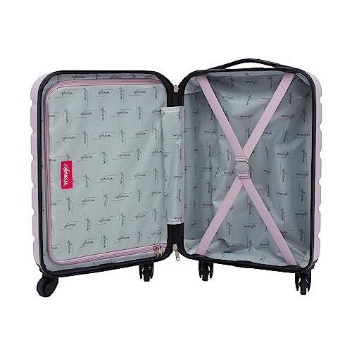 Wrangler Hardside Spinner Carry-On Luggage 22-Inch Lilac Review Wrangler Hardside Spinner Carry-On Luggage 22-Inch Lilac Review