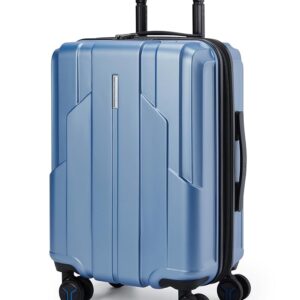 BAGSMART Carry On Luggage 22x14x9 Airline Approved, 1OO% PC Hardside Expandable Luggage with TSA Lock, 20 Inch Travel Suitcase with Spinner Wheels, Blue BAGSMART Carry On Luggage 22x14x9 Airline Approved, 1OO% PC Hardside Expandable Luggage with TSA Lock, 20 Inch Travel Suitcase with Spinner Wheels, Blue