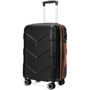 Hardside Carry On Luggage 22x14x9 Airline Approved with Spinner Wheels, 20-inch Carry-On Suitcase for Men & Women, Black Hardside Carry On Luggage 22x14x9 Airline Approved with Spinner Wheels, 20-inch Carry-On Suitcase for Men & Women, Black
