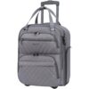 KROSER Carry On Underseat Multi-functional, 16-inch Underseater Lightweight Overnight Suitcase for Men Women, Grey KROSER Carry On Underseat Multi-functional, 16-inch Underseater Lightweight Overnight Suitcase for Men Women, Grey