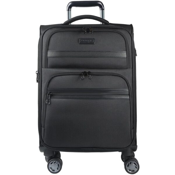 KROSER Softside Expandable Carry On Luggage with Spinner Wheels & Built-in TSA Lock, Durable Suitcase Rolling Luggage with USB Port, Carry-On 20-Inch, Black KROSER Softside Expandable Carry On Luggage with Spinner Wheels & Built-in TSA Lock, Durable Suitcase Rolling Luggage with USB Port, Carry-On 20-Inch, Black