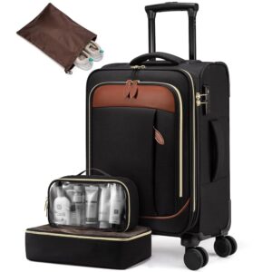 LOVEVOOK Carry on Luggage for Women and Men, Softside Suitcases with Daul Wheels LOVEVOOK Carry on Luggage for Women and Men, Softside Suitcases with Daul Wheels