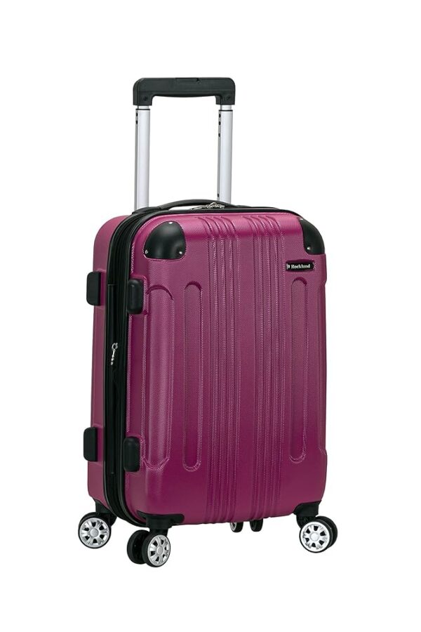 Rockland London Hardside Expandable Luggage with Spinner Wheels, Pink, Carry-On 20-Inch Rockland London Hardside Expandable Luggage with Spinner Wheels, Pink, Carry-On 20-Inch