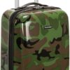 Rockland Safari Hardside Spinner Wheel Luggage, CAMO, Carry-On 20"