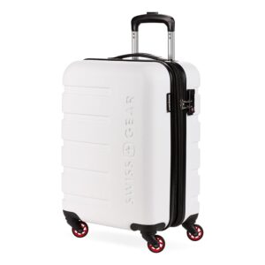 SwissGear 7366 Hardside Expandable Luggage with Spinner Wheels, White, Carry-On 19-Inch SwissGear 7366 Hardside Expandable Luggage with Spinner Wheels, White, Carry-On 19-Inch