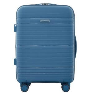 Travelers Club Astralnaut Hardside Expandable Spinner Luggage, Bluesteel, 20" Carry-On Travelers Club Astralnaut Hardside Expandable Spinner Luggage, Bluesteel, 20" Carry-On