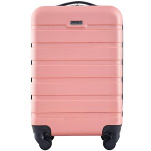 Travelers Club Harper Luggage, Rose Gold, 20-Inch Carry-On Travelers Club Harper Luggage, Rose Gold, 20-Inch Carry-On