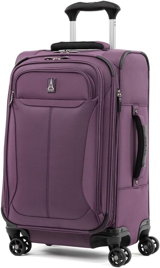 Travelpro Tourlite Softside 21-Inch Carry-On, Expandable Luggage with 4 Spinner Wheels, Lightweight Suitcase, Deep Purple Travelpro Tourlite Softside 21-Inch Carry-On, Expandable Luggage with 4 Spinner Wheels, Lightweight Suitcase, Deep Purple