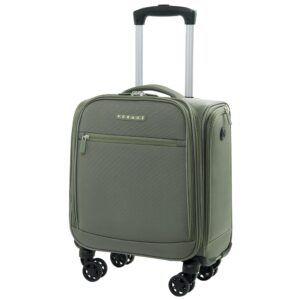 Verage Underseat Carry On Luggage with Wheels,14.5-Inch Spinner Small Suitcase, Softside Lightweight Travel Bag for Men and Women, Airplane Carry On Bag, Sage Green Verage Underseat Carry On Luggage with Wheels,14.5-Inch Spinner Small Suitcase, Softside Lightweight Travel Bag for Men and Women, Airplane Carry On Bag, Sage Green