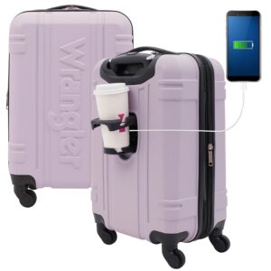 Wrangler Astral Hardside Luggage, Lilac, 20-Inch Carry-On Wrangler Astral Hardside Luggage, Lilac, 20-Inch Carry-On