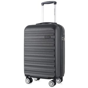 20-Inch Carry-on Luggage with Spinner Wheels and TSA Lock, Airline Approved Lightweight Hardside Suitcase for Travel, Hardshell Suit Case, 20", Black 20-Inch Carry-on Luggage with Spinner Wheels and TSA Lock, Airline Approved Lightweight Hardside Suitcase for Travel, Hardshell Suit Case, 20", Black