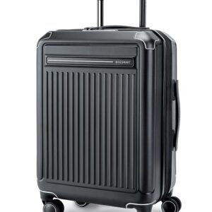 BAGSMART 20 inch Carry on Luggage with Spinner Wheel, Lightweight Carry on Suitcase TSA Lock, Hard Shell Carry on Luggage 22 x14 x 9 Airline Approved Travel Suitcase, Black BAGSMART 20 inch Carry on Luggage with Spinner Wheel, Lightweight Carry on Suitcase TSA Lock, Hard Shell Carry on Luggage 22 x14 x 9 Airline Approved Travel Suitcase, Black