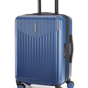 BAGSMART Carry On Luggage 22x14x9 Airline Approved with Spinner Wheels,100% PC Hardside Expandable Luggage with TSA Lock for Trips, 20 Inch Rolling Suitcases for Men Women,Blue BAGSMART Carry On Luggage 22x14x9 Airline Approved with Spinner Wheels,100% PC Hardside Expandable Luggage with TSA Lock for Trips, 20 Inch Rolling Suitcases for Men Women,Blue