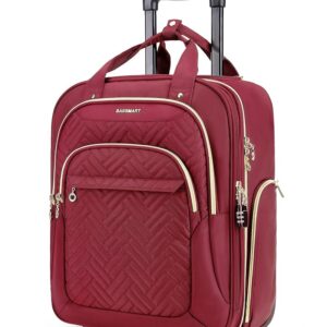 BAGSMART Carry On Luggage Underseat Suitcase with Wheels, 16-inch Luggage Airline approved Underseater Softside Travel Suitcase Lightweight Overnight Rolling Carry-on Luggage... BAGSMART Carry On Luggage Underseat Suitcase with Wheels, 16-inch Luggage Airline approved Underseater Softside Travel Suitcase Lightweight Overnight Rolling Carry-on Luggage...