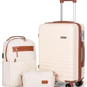 Carry On Luggage 22x14x9 Airline Approved, 20-inch Hard Shell Suitcases with Wheels, ABS Lightweight Carry on Suitcase with TSA Lock Carry On Luggage 22x14x9 Airline Approved, 20-inch Hard Shell Suitcases with Wheels, ABS Lightweight Carry on Suitcase with TSA Lock