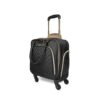 Kenneth Cole REACTION Chelsea Chevron Quilted Luggage, Black, Underseater, 17-Inch Carry On Kenneth Cole REACTION Chelsea Chevron Quilted Luggage, Black, Underseater, 17-Inch Carry On