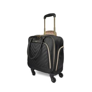 Kenneth Cole REACTION Chelsea Chevron Quilted Luggage, Black, Underseater, 17-Inch Carry On Kenneth Cole REACTION Chelsea Chevron Quilted Luggage, Black, Underseater, 17-Inch Carry On