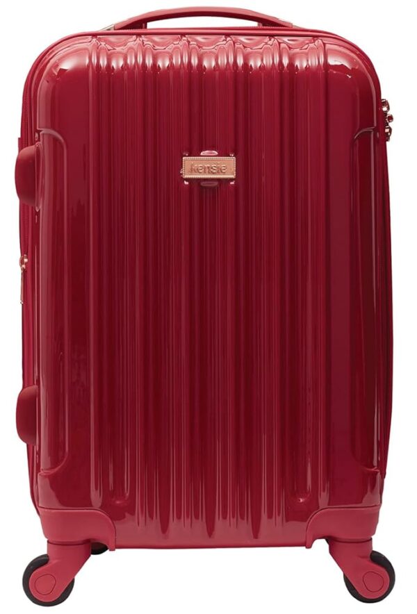 kensie Women's Alma Hardside Spinner Luggage, Expandable, Japanese Carmine Red, Carry-On 20-Inch kensie Women's Alma Hardside Spinner Luggage, Expandable, Japanese Carmine Red, Carry-On 20-Inch