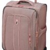 LONDON FOG Newcastle Softside Expandable Spinner Luggage, Rose Charcoal Herringbone, Carry-On 20-Inch