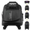 LUGGEX Expandable Underseat Carry On Luggage Bag with Wheels, Small Collapsible Luggage Suitcase without Telescopic Handle, Lightweight Rolling Travel Duffle Bag, Black LUGGEX Expandable Underseat Carry On Luggage Bag with Wheels, Small Collapsible Luggage Suitcase without Telescopic Handle, Lightweight Rolling Travel Duffle Bag, Black