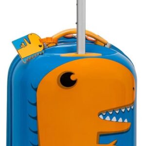 Rockland Jr. Kids' My First Hardside Spinner Luggage,Telescoping Handles, Dinosaur, Carry-On 19-Inch Rockland Jr. Kids' My First Hardside Spinner Luggage,Telescoping Handles, Dinosaur, Carry-On 19-Inch
