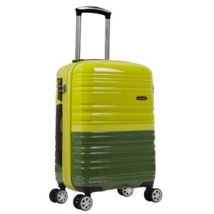 Rockland Melbourne Hardside Expandable Spinner Wheel Luggage, Two Tone Green, Carry-On 20-Inch Rockland Melbourne Hardside Expandable Spinner Wheel Luggage, Two Tone Green, Carry-On 20-Inch