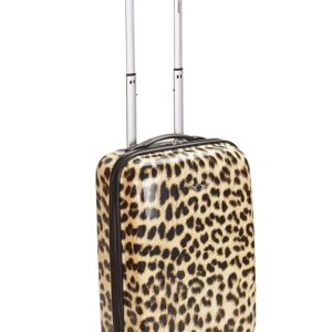 Rockland Safari Hardside Spinner Wheel Luggage, Leopard, Carry-On 20-Inch Rockland Safari Hardside Spinner Wheel Luggage, Leopard, Carry-On 20-Inch