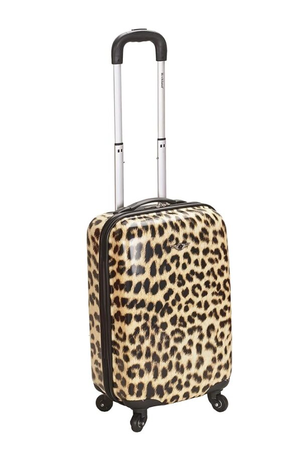 Rockland Safari Hardside Spinner Wheel Luggage, Leopard, Carry-On 20-Inch Rockland Safari Hardside Spinner Wheel Luggage, Leopard, Carry-On 20-Inch