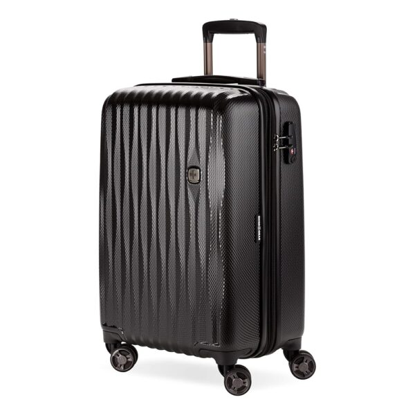 SwissGear 7272 Energie Expandable Hardside Luggage with Spinner Wheels and TSA Lock, Black, Carry-On 19-Inch SwissGear 7272 Energie Expandable Hardside Luggage with Spinner Wheels and TSA Lock, Black, Carry-On 19-Inch