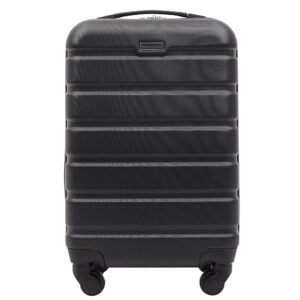 Travelers Club Harper Luggage, Black, 22-Inch Carry-On Travelers Club Harper Luggage, Black, 22-Inch Carry-On