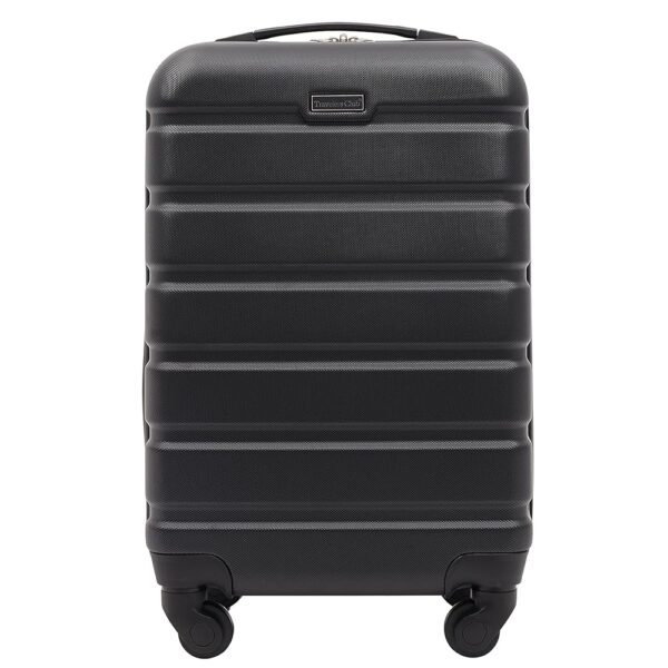 Travelers Club Harper Luggage, Black, 22-Inch Carry-On Travelers Club Harper Luggage, Black, 22-Inch Carry-On