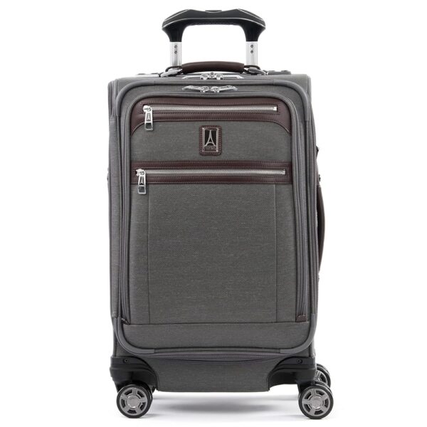 Travelpro Platinum Elite Softside Expandable Carry on Luggage, 8 Wheel Spinner Suitcase, USB Port, Suiter, Men and Women, Vintage Grey, Carry On 21-Inch Travelpro Platinum Elite Softside Expandable Carry on Luggage, 8 Wheel Spinner Suitcase, USB Port, Suiter, Men and Women, Vintage Grey, Carry On 21-Inch
