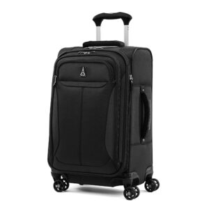 Travelpro Tourlite Softside 21" Expandable Luggage with 4 Spinner Wheels, Lightweight Suitcase, Carry-On, Black Travelpro Tourlite Softside 21" Expandable Luggage with 4 Spinner Wheels, Lightweight Suitcase, Carry-On, Black