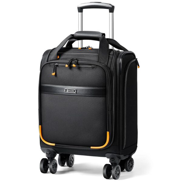 Underseat Carry On Luggage with Spinner Wheels,16-Inch Softside Suitcase with USB Charging Port, Lightweight Travel Bag Airline Approved for Men Women, Black Underseat Carry On Luggage with Spinner Wheels,16-Inch Softside Suitcase with USB Charging Port, Lightweight Travel Bag Airline Approved for Men Women, Black