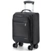Underseat Carry on Luggage With Wheels - 18 Inch Softside Expandable Under Seat Suitcase, Airline Approved Personal Item Bag for Men Women, Black Underseat Carry on Luggage With Wheels - 18 Inch Softside Expandable Under Seat Suitcase, Airline Approved Personal Item Bag for Men Women, Black