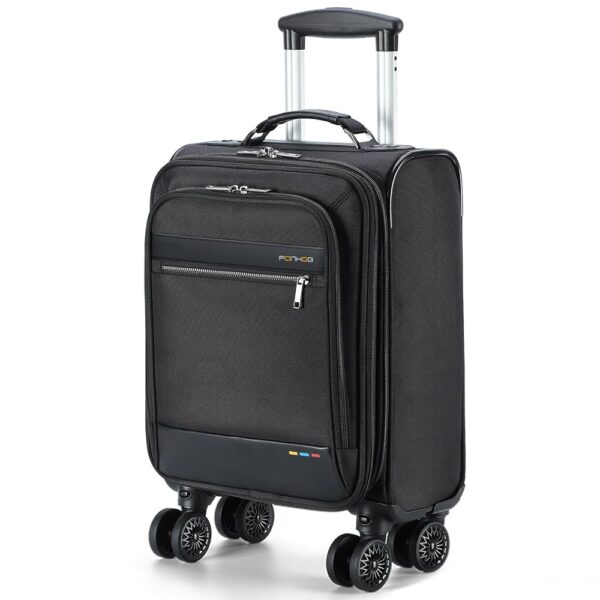 Underseat Carry on Luggage With Wheels - 18 Inch Softside Expandable Under Seat Suitcase, Airline Approved Personal Item Bag for Men Women, Black Underseat Carry on Luggage With Wheels - 18 Inch Softside Expandable Under Seat Suitcase, Airline Approved Personal Item Bag for Men Women, Black
