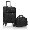 U.S. Traveler Rio Lightweight Carry-On Suitcase 20" Softside Expandable Design, Durable, Business and Travel, Black, 4 Wheel U.S. Traveler Rio Lightweight Carry-On Suitcase 20" Softside Expandable Design, Durable, Business and Travel, Black, 4 Wheel