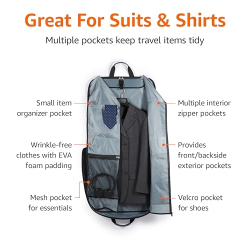 AmazonBasics Carry-On Garment Bag Review Wrinkle-Free Travel Suit Luggage AmazonBasics Carry-On Garment Bag Review Wrinkle-Free Travel Suit Luggage