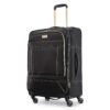 American Tourister Belle Voyage Softside Luggage with Spinner Wheels, Black, Checked-Medium 25-Inch
