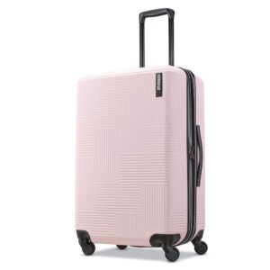 American Tourister Stratum XLT Expandable Hardside Luggage with Spinner Wheels, Pink Blush, Checked-Medium 24-Inch American Tourister Stratum XLT Expandable Hardside Luggage with Spinner Wheels, Pink Blush, Checked-Medium 24-Inch