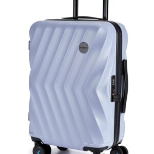 BAGSMART Carry On Luggage 22x14x9 Airline Approved, PC Hardside Suitcase, 20 Inch Carryon with Spinner Wheels, Travel Luggage Lightweight Rolling Suitcases for Men Women (Purple) BAGSMART Carry On Luggage 22x14x9 Airline Approved, PC Hardside Suitcase, 20 Inch Carryon with Spinner Wheels, Travel Luggage Lightweight Rolling Suitcases for Men Women (Purple)