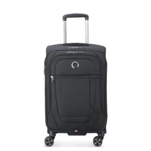 DELSEY PARIS Helium DLX Softside Expandable Luggage with Spinner Wheels, Black, Carry on 20 Inch DELSEY PARIS Helium DLX Softside Expandable Luggage with Spinner Wheels, Black, Carry on 20 Inch
