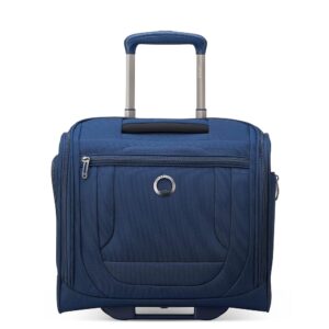 DELSEY PARIS Helium DLX Softside Luggage Under-Seater with 2 Wheels, Navy Blue, Carry on 16 Inch DELSEY PARIS Helium DLX Softside Luggage Under-Seater with 2 Wheels, Navy Blue, Carry on 16 Inch