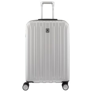 DELSEY PARIS Titanium Hardside Expandable Luggage with Spinner Wheels Checked Luggage, Silver, Checked-Medium 25 Inch DELSEY PARIS Titanium Hardside Expandable Luggage with Spinner Wheels Checked Luggage, Silver, Checked-Medium 25 Inch