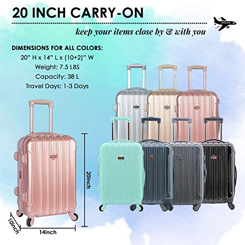 Detailed review of the best womens luggage set Kensie Alma Rose Gold Carry-On Detailed review of the best womens luggage set Kensie Alma Rose Gold Carry-On