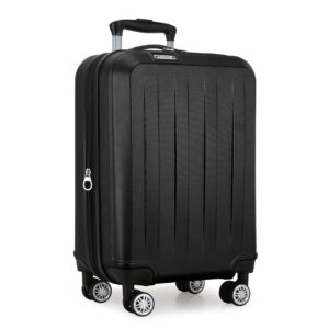 Elite Luggage Expandable Hardside Spinner Luggage, Black, Carry-on 21-Inch Elite Luggage Expandable Hardside Spinner Luggage, Black, Carry-on 21-Inch